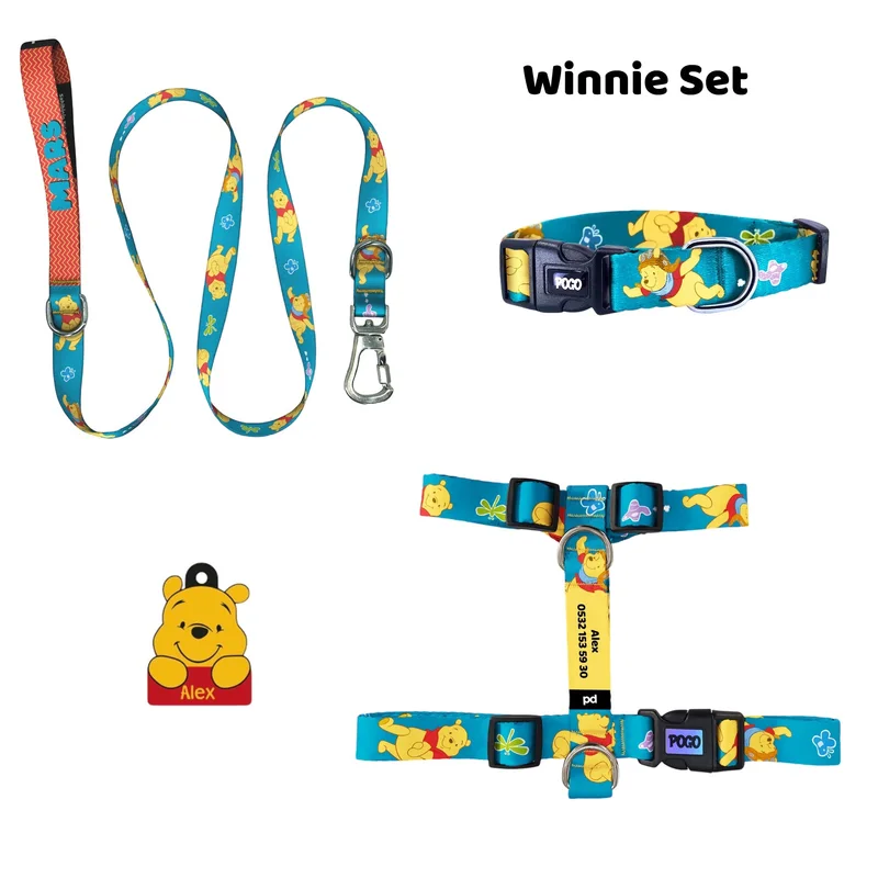 Winnie gerçek TagsForever tasma ve künye seti